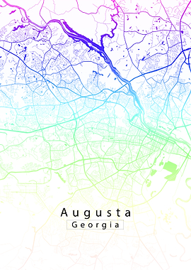 Augusta Georgia City Map