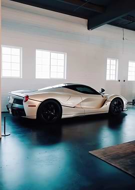 White Ferrari LaFerrari
