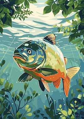 Fish Underwater Illustration
