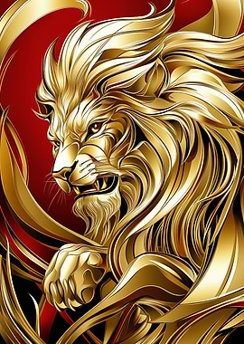 Golden Lion Portrait