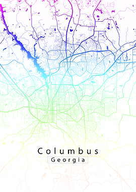 Columbus Georgia City Map