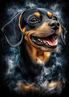 Happy Beagle Portrait