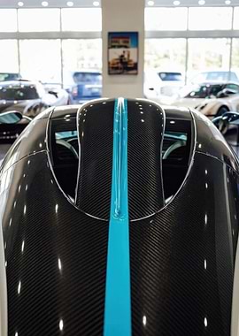 Carbon Fiber Sports Car Detail