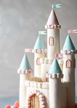 Marshmallow Castle Cake