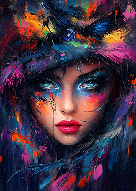 Woman with Blue Eyes