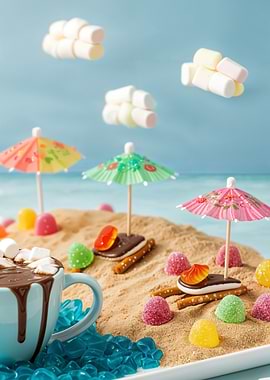 Candy Beach Scene