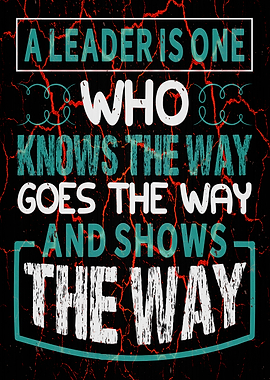 Leadership Quote Poster