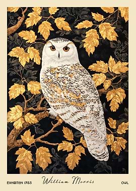 William Morris Owl Forest