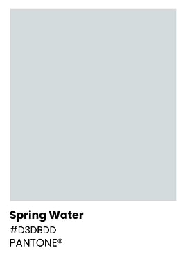 Pantone Spring Water Color