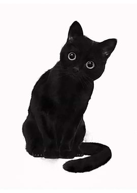 Black Cat Portrait