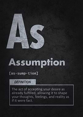 Assumption Element – Manifestation Success