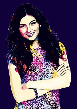 Victoria Justice Pop Art Portrait