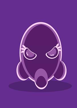 Purple Cartoon Creature