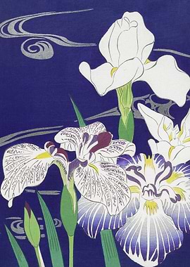 Japanese Irises Print