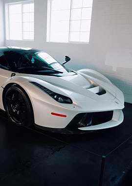 White Ferrari LaFerrari