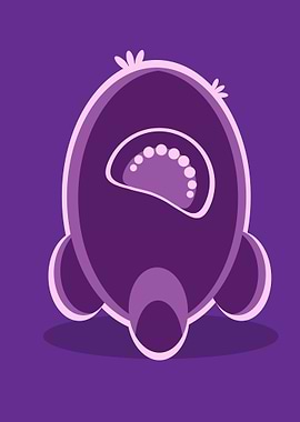 Purple Rocket Illustration