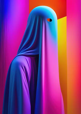Abstract Figure in Neon