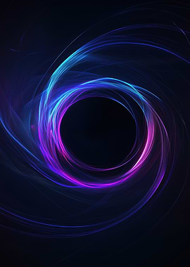 Abstract Neon Circle