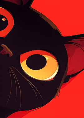 Black Cat Close-Up