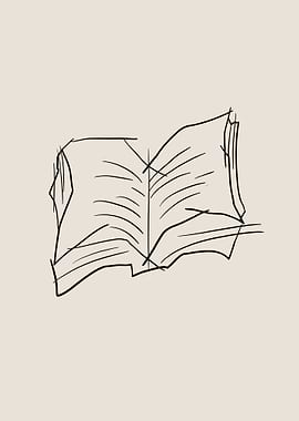 Book Line Art