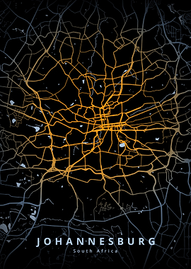 Johannesburg City Map