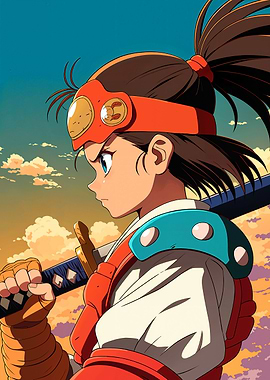 Samurai Girl Anime Art