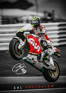 Cal Crutchlow Motorcycle Poster