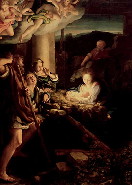Nativity Scene Painting