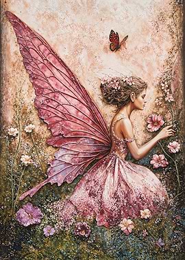 Fair Butterfly Wildflower Pink