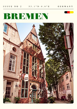 Bremen Germany Travel Art Poster