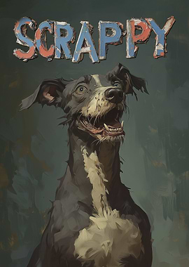 Scrappy Dog Portrait