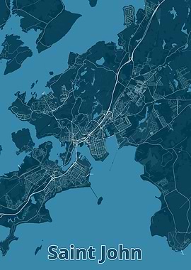 Saint John City Map