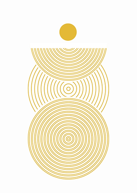 Golden Geometric Circles