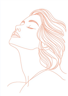 Line Art Woman Portrait