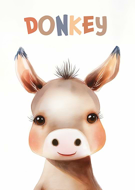 Cute Donkey Nursery