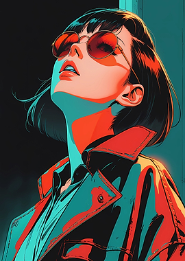 Anime Girl in Sunglasses