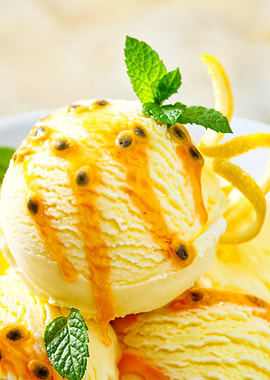 Passionfruit Ice Cream