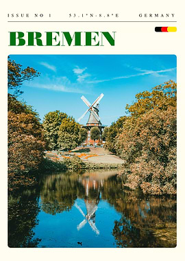 Bremen Germany Travel Art Poster
