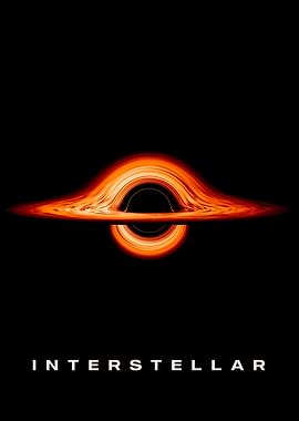 Interstellar Black Hole Poster