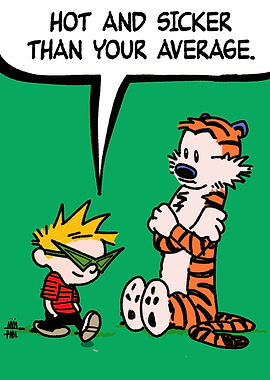 Hot and Sicker Funny Comics Tiger Poster