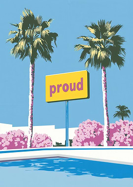 Proud Poolside Palm Trees
