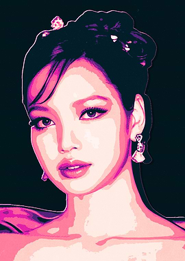 Lisa Blackpink K-Pop Star Portrait