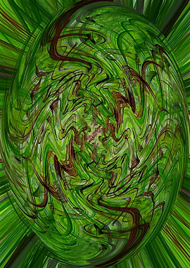 Abstract Green Swirls CS4