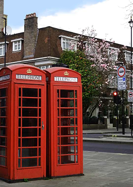 Red Phone Booths in London