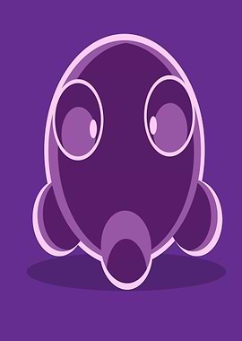 Purple Cartoon Creature