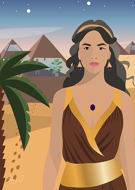 Egyptian Queen Illustration
