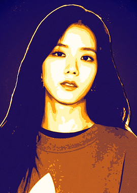 Jisoo Blackpink Pop Art Portrait