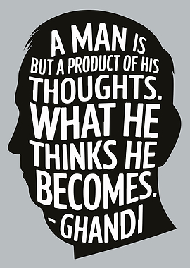 Gandhi Quote Typography