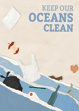 Keep Our Oceans Clean Poster