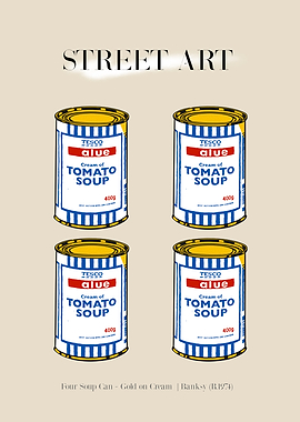 Four Soup Cans | Street Art